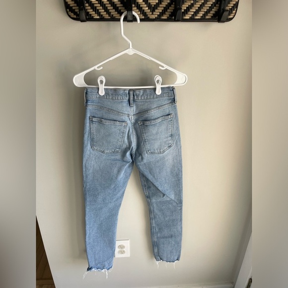 Agolde Merrel Mid-Rise Slim Straight Jeans - Light Wash Astray - Size 25 - Picture 12 of 15